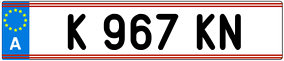 Trailer License Plate